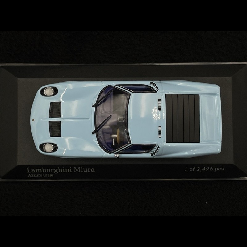 Lamborghini Miura 1966 ミニカー Azzurro Diecast model cars Lamborghini Miura 1/43 Minichamps blue 1966