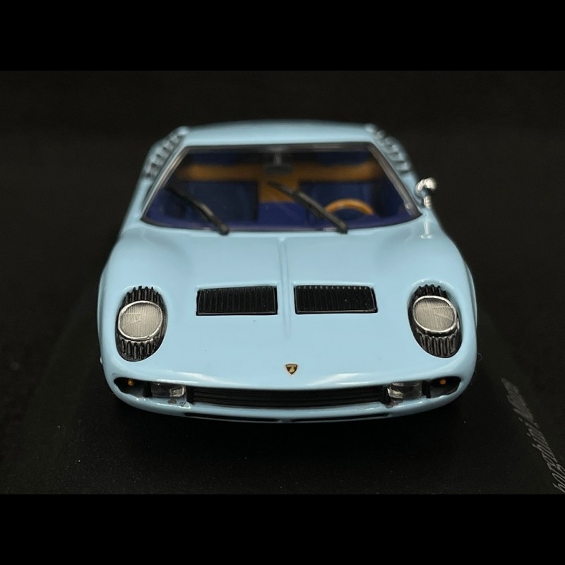 Lamborghini Miura 1966 Blue Azzuro Cielo 1/43 Minichamps 430103009