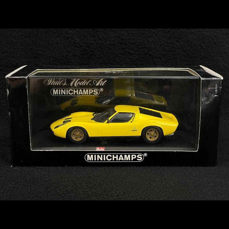 Lamborghini Miura 1966 Yellow Giallo Croma 1/43 Minichamps 430103006