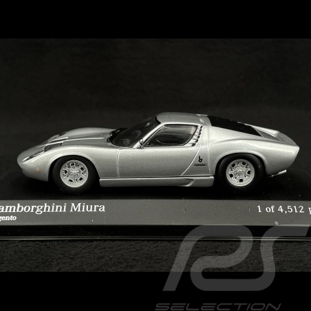 Lamborghini Miura 1966 Gris Argent metallisé Argento 1/43 Minichamps 430103008