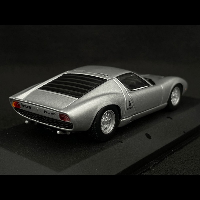 Lamborghini Miura 1966 Silver grey metallic Argento 1/43