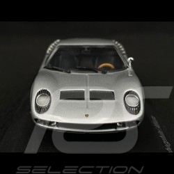 Lamborghini Miura 1966 Gris Argent metallisé Argento 1/43 Minichamps 430103008