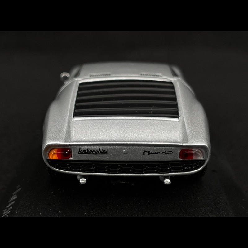 Lamborghini Miura 1966 Silver grey metallic Argento 1/43 Minichamps  430103008