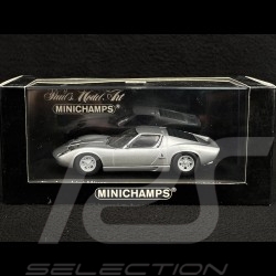 Lamborghini Miura 1966 Gris Argent metallisé Argento 1/43 Minichamps 430103008