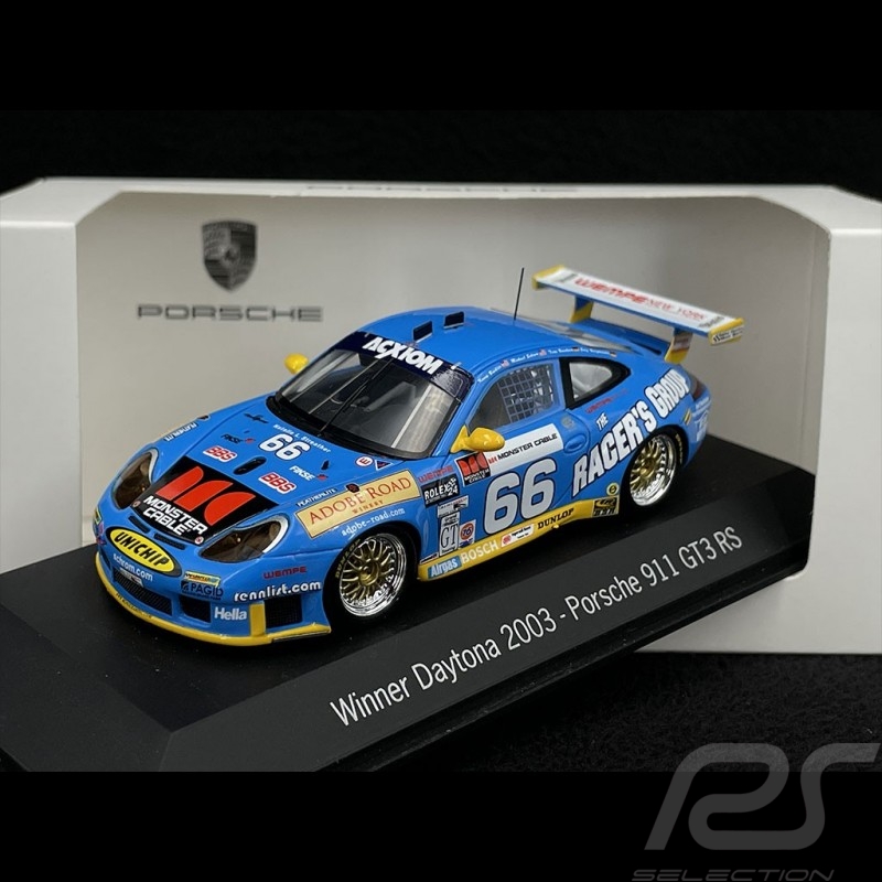 Porsche 911 type 996 Sieger Daytona 2003 n° 66 Racers Group 1/43 Spark MAP02030314 Porsche 911 type 996 Sieger Daytona 2003 n° 66 Racers Group 1/43 Spark MAP02030314