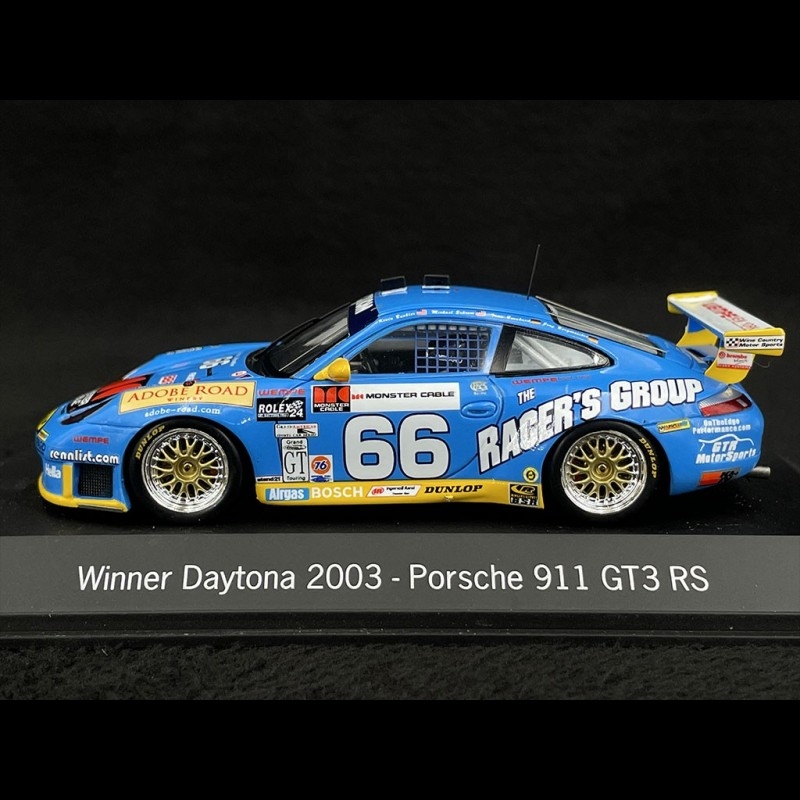 Porsche 911 type 996 winner Daytona 2003 n° 66 Racers Group 1/43
