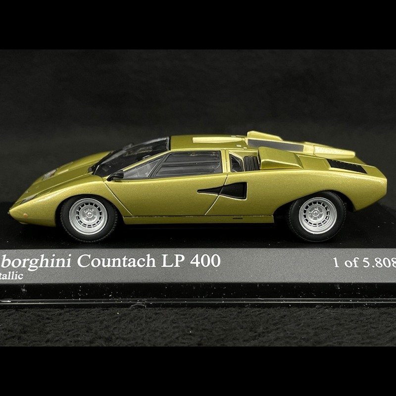 Lamborghini Countach LP 400 1974 Gold metallic 1/43 Minichamps 430103100