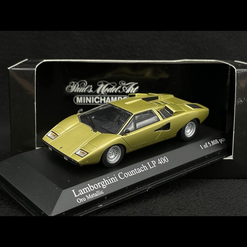 Lamborghini Countach LP 400 1974 Gold metallic 1/43 Minichamps 430103100