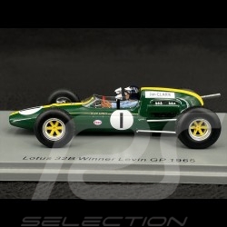 Jim Clark Lotus 32B n° 1 Vainqueur GP Levin 1965 1/43 Spark S7304