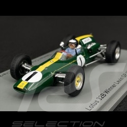 Jim Clark Lotus 32B n° 1 Vainqueur GP Levin 1965 1/43 Spark S7304