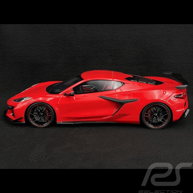 Chevrolet Corvette Z06 2023 Rouge Torche 1/18 Top Speed TS0411