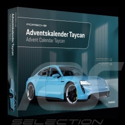 Calendrier de l'avent Porsche Taycan Turbo S 2020 Frozen Blue 1/24 MAP09680022