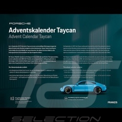 Calendrier de l'avent Porsche Taycan Turbo S 2020 Frozen Blue 1/24 MAP09680022