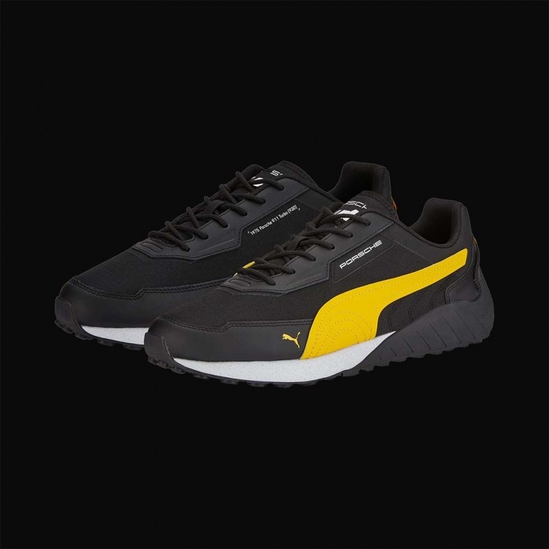 Porsche Shoes 911 Turbo  Speedfusion Puma Sneaker Black / Yellow  307217-01 - men