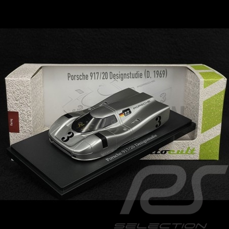 Porsche 917/20 Prototype n° 3 1969 Silber 1/43 Autocult ATC07025