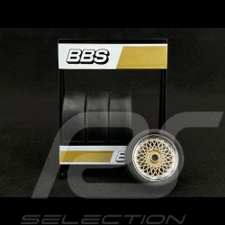 Set von 4 Räder Felgen BBS für Porsche Gold 1/18 Ixo Models 18SET011W