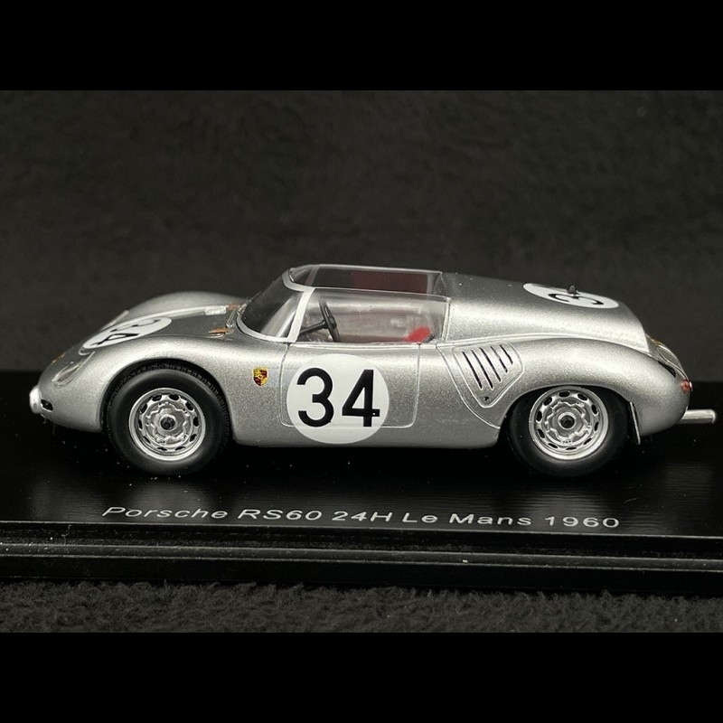 Porsche 718 RS 60 n° 34 24h Le Mans 1960 1/43 Spark S9731