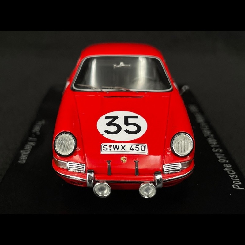 Porsche 911 S 35 24 Heures du Mans 1966 Spark S9735 - Miniatures Autos Motos