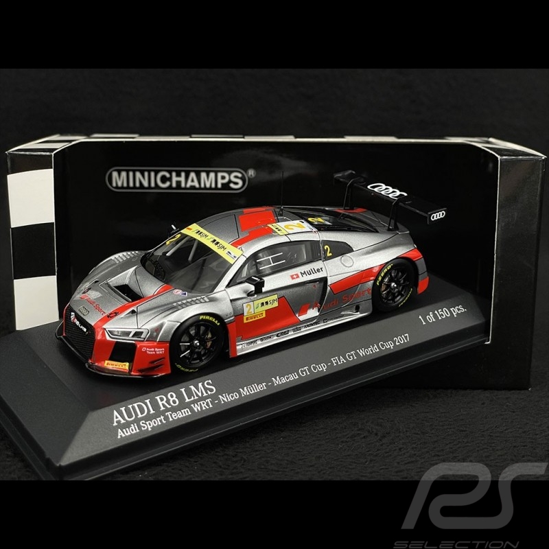 Audi R8 LMS n° 2 FIA World GT Cup Macau 2017 1/43 Minichamps 437171722