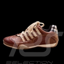 Gulf Sneaker / Basket Schuhe style Rennfahrer Braun - Damen