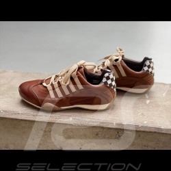 Gulf Sneaker / Basket Schuhe style Rennfahrer Braun - Damen