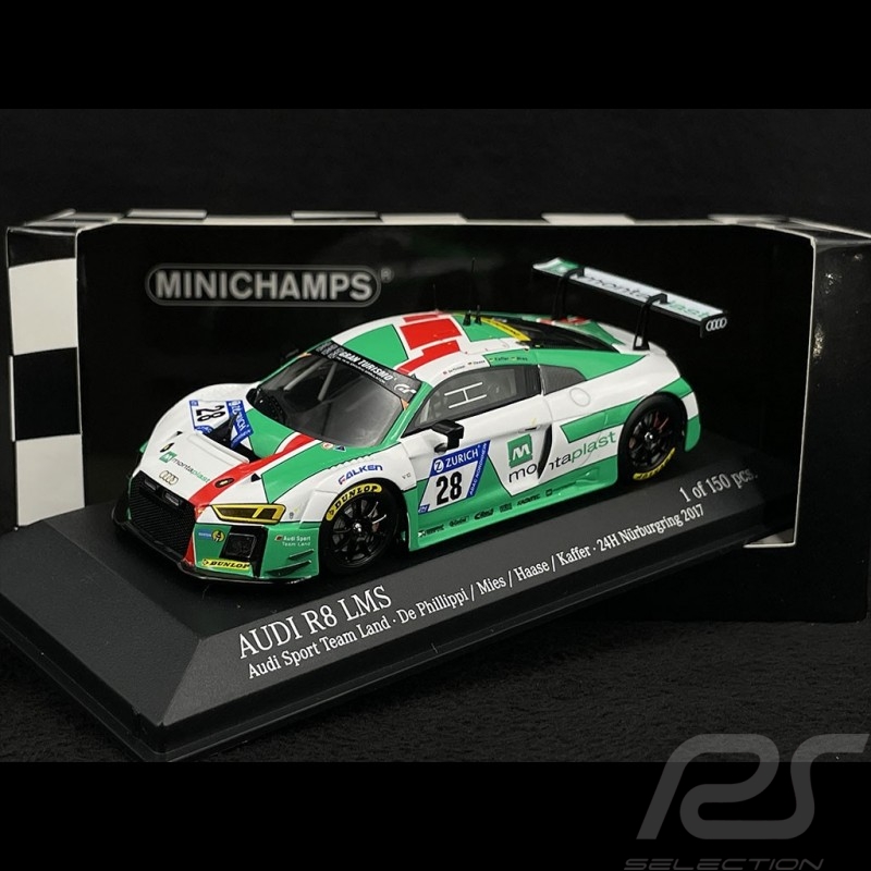Audi R8 LMS n° 28 24h Nürburgring 2017 1/43 Minichamps 437171728