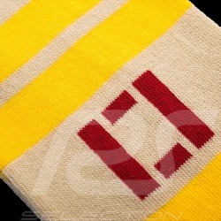 Inspiration Mitsubishi Zero socks Cream White / Yellow - unisex - Size 41/46