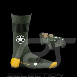 Chaussettes Inspiration Jeep Willys Vert - mixte - Pointure 41/46