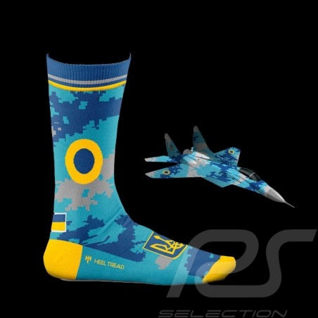 Inspiration Ghost of Kiev Socken Blau / Gelb - Unisex - Größe 41/46