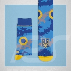 Chaussettes Inspiration Ghost of Kiev Bleu / Jaune - mixte - Pointure 41/46