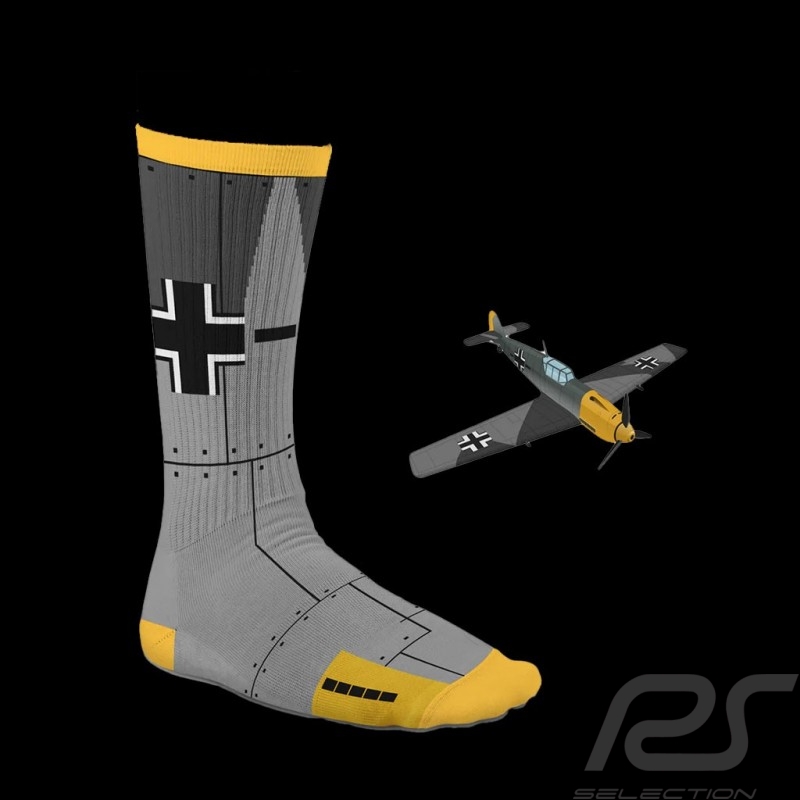 Chaussettes Sport Inspiration Messerschmitt BF-109 Gris - mixte