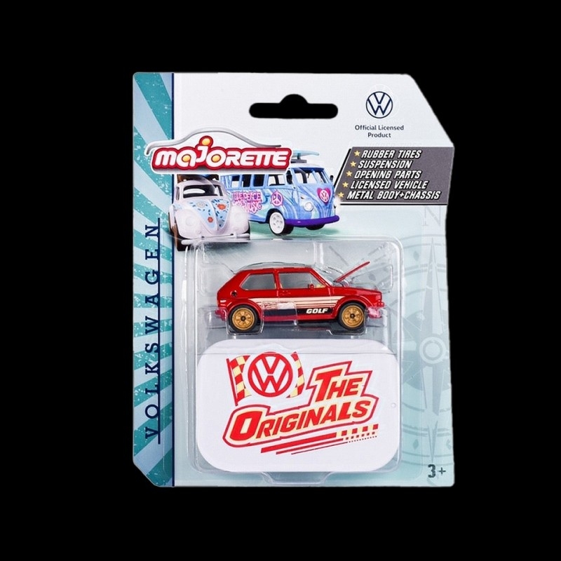 VW Golf GTi Mk1 Red The Originals Deluxe 1/64 Majorette 212055005