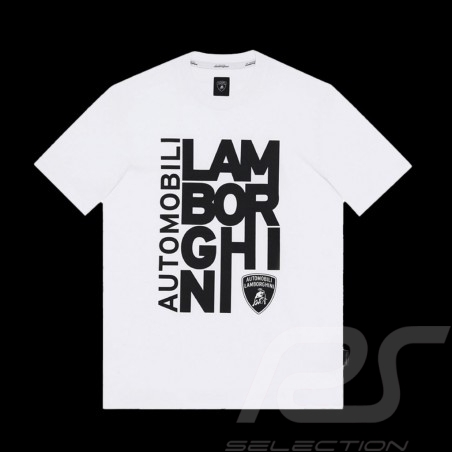T-Shirt Lamborghini Graphic Blanc - Homme LCSWB7TQ-200