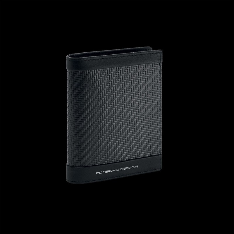 Portefeuille Carte Carbone Porsche Design - Noir - Protection RFID - Fabriqué En Italie
