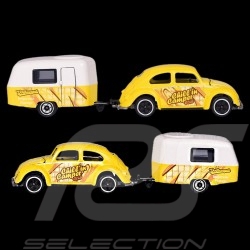 VW Coccinelle Chillin Camper avec remorque Eriba Puck The Originals Trailer 1/64 Majorette 212055007
