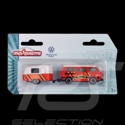 VW T3 Transporter Safari mit Anhänger Eriba Puck The Originals Trailer 1/64 Majorette 212055007