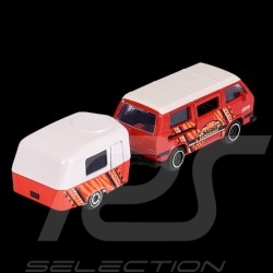 VW T3 Transporter Safari with trailer Eriba Puck The Originals Trailer 1/64 Majorette 212055007
