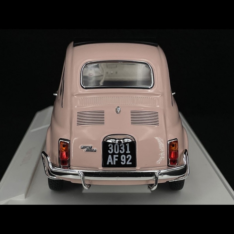 Geschenk zur Geburt Fiat 500 L 1968 Hellrosa 1/18 Norev 187774