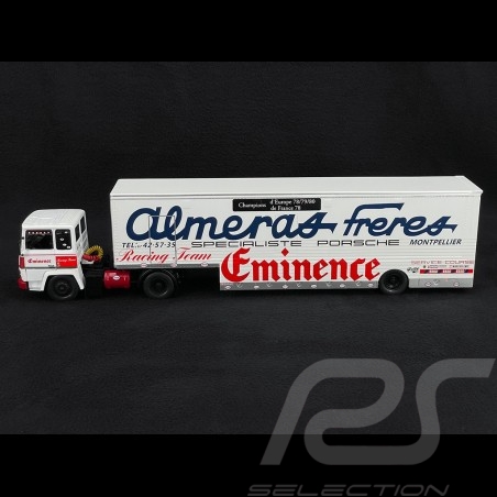 Camion Transporteur Berliet TR280 Porsche Almeras frères 1980 Blanc 1/43 Ixo Models TTR026