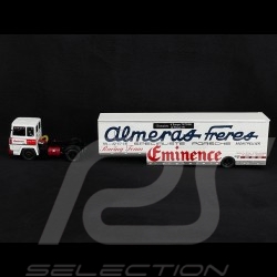 Camion Transporteur Berliet TR280 Porsche Almeras frères 1980 Blanc 1/43 Ixo Models TTR026