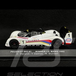Peugeot 905 n° 2 Sieger 24h Le Mans 1992 1/43 Ixo Models LM1992