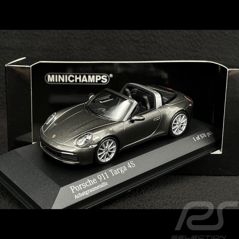 Porsche 911 Targa 4S Type 992 2020 Achatgrau Metallic 1/43 Minichamps 410069561