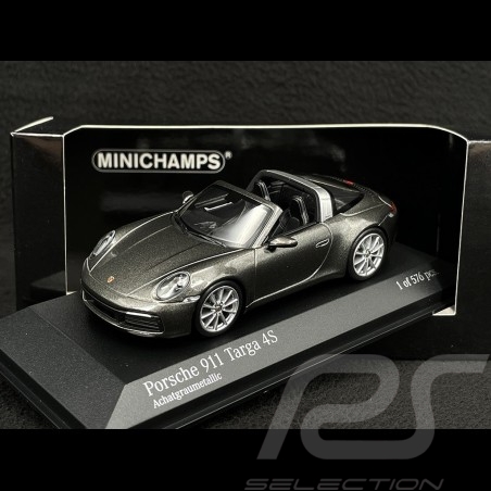 Porsche 911 Targa 4S Type 992 2020 Gris Agate Metallique 1/43 Minichamps 410069561