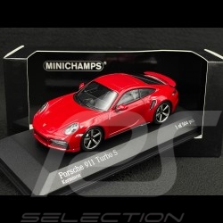 Porsche 911 Turbo S Coupe Type 992 2020 Rouge Carmin 1/43 Minichamps 410069475
