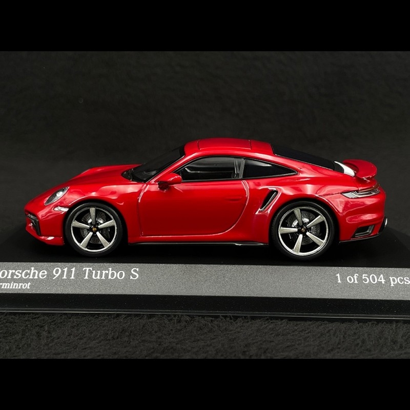 Porsche 911 Turbo S Coupe Type 992 2020 Carmine Red 1/43