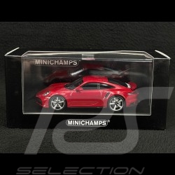 Porsche 911 Turbo S Coupe Type 992 2020 Carmine Red 1/43 Minichamps 410069475