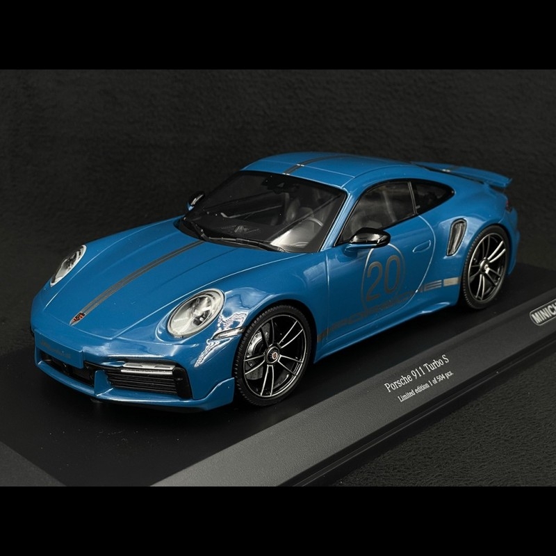 Porsche 911 Turbo S Type 992 2021 20th Anniversary China Oslo Blue