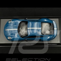 Porsche 911 Turbo S Type 992 2021 20ème Anniversaire Chine Bleu Oslo 1/18 Minichamps 155069170
