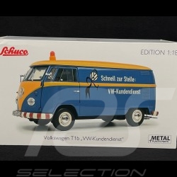 Volkwagen T1a Volkswagen Service 1962 Bleu / Jaune 1/18 Schuco 450048400