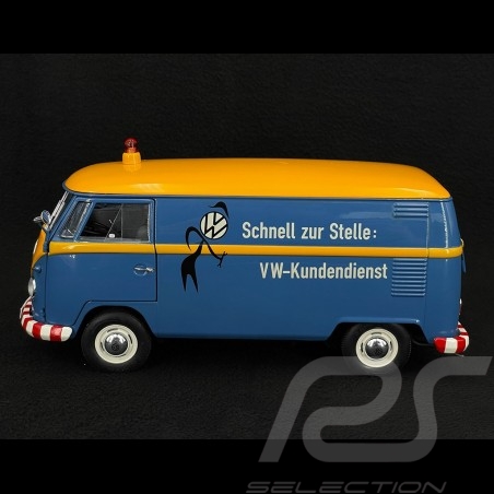 Volkwagen T1a Volkswagen Service 1962 Blau / Gelb 1/18 Schuco 450048400